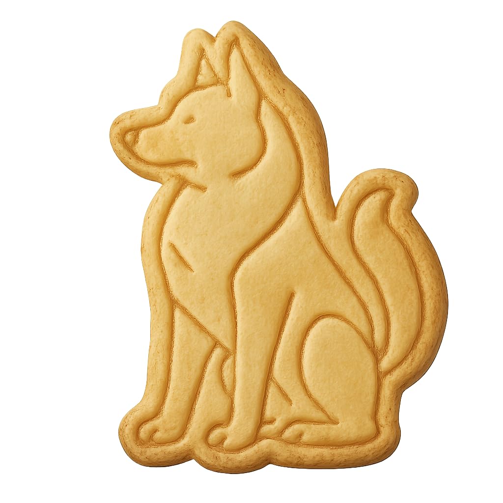 Majestic Husky Cookie Cutter - 4x2.8" Premium Kitchen Baking Design