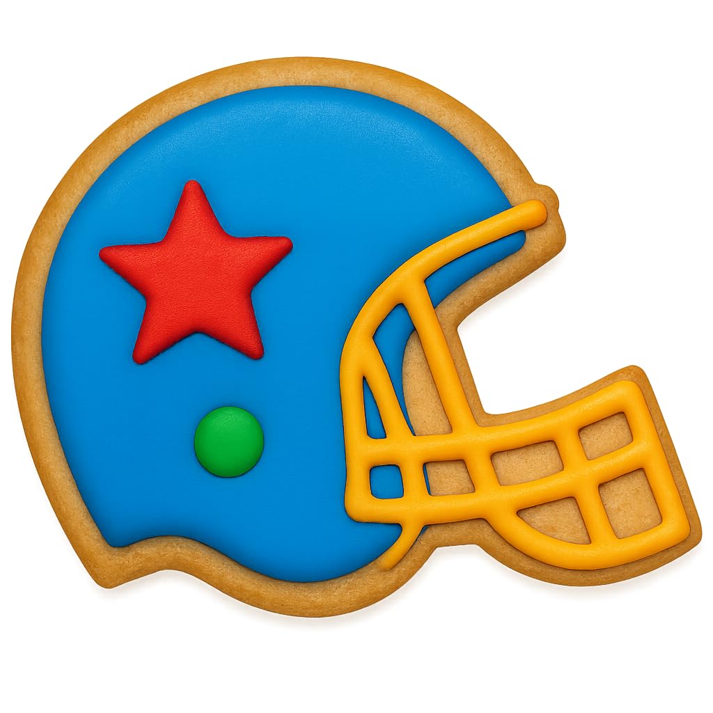Football Cookie Cutter for Baking & Fondant Clay Gifts Kitchen