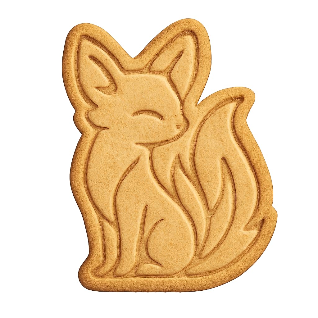 Majestic Phoenix Fox Cookie Cutter - 4x3" Creative Kitchen Tool Party