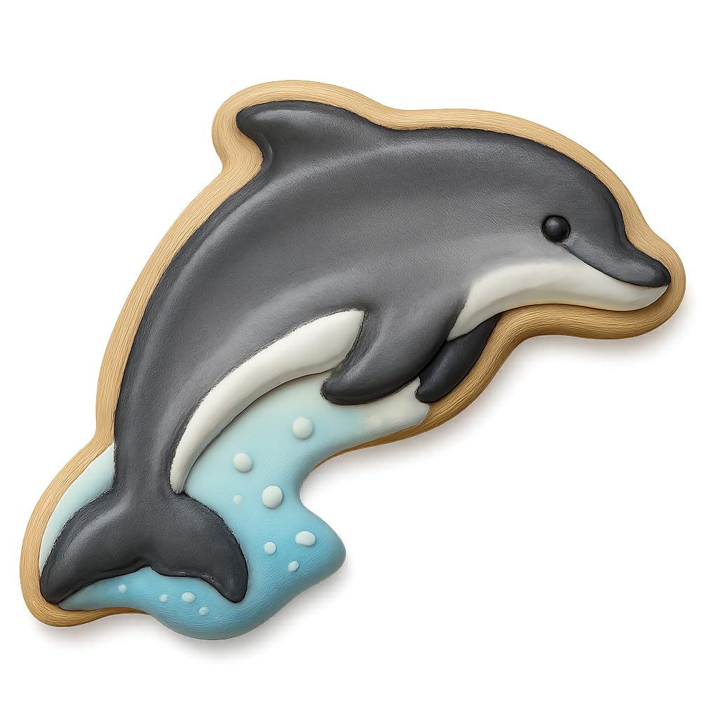 Leaping Dolphin Cookie Cutter 4x2.5" Fun Baking Tool