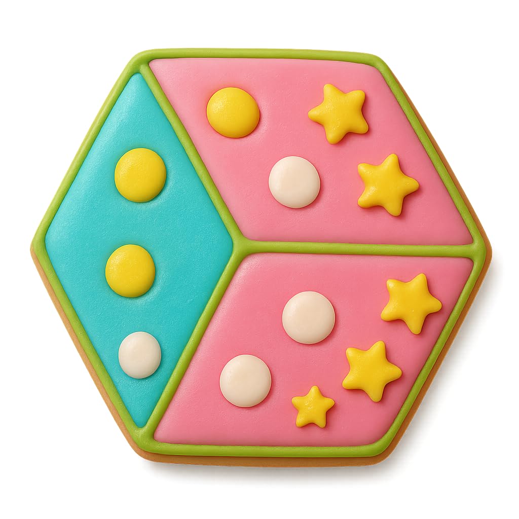 Dice Cookie Cutter - Easy Cut Design, Perfect for Game Night, Parties, and Baking Enthusiasts (4 x 3.5 inches) Random Color