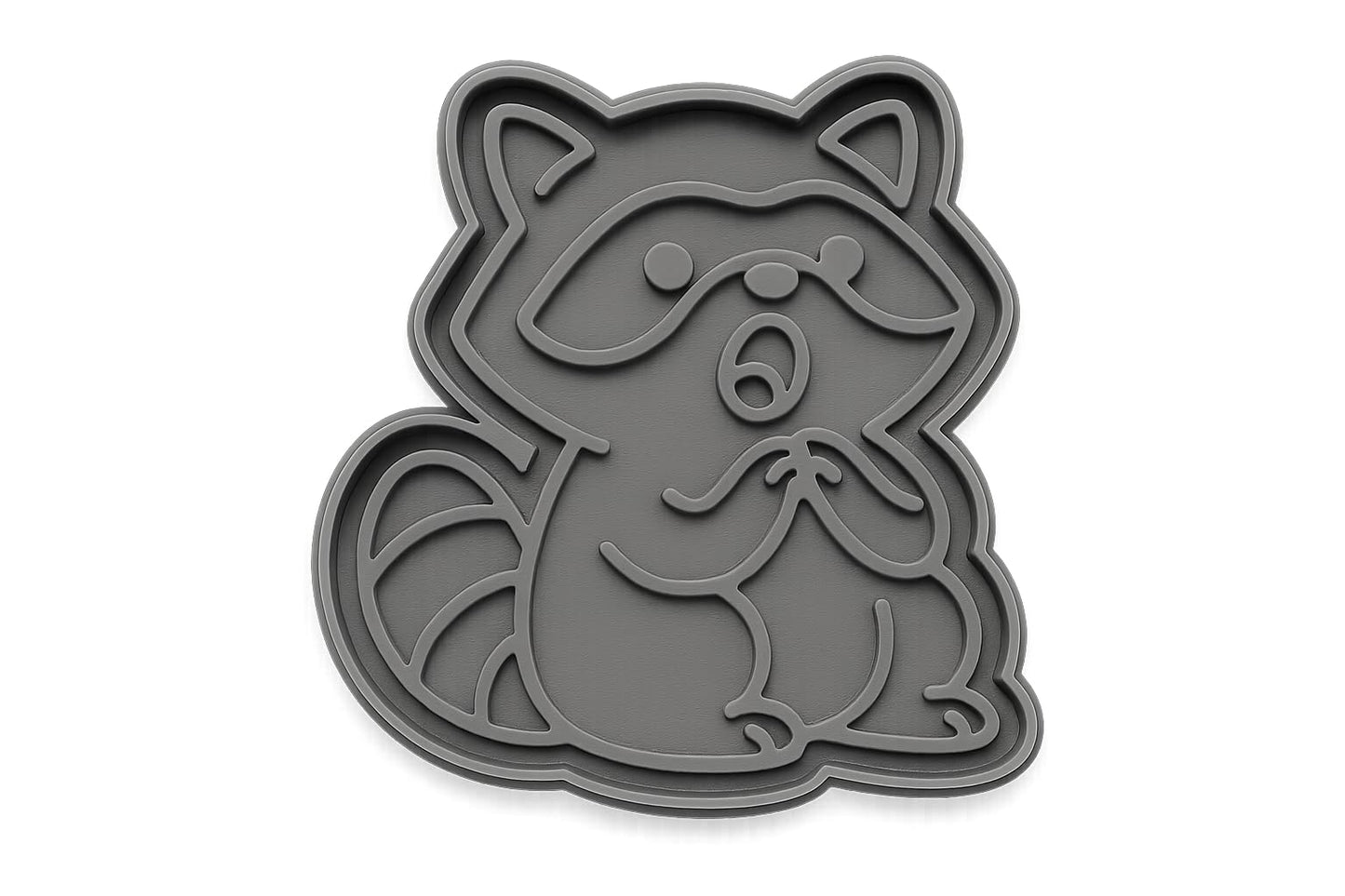 Hungry Raccoon Cookie Cutter - 2.8x4" Fun Kitchen Baking Tool