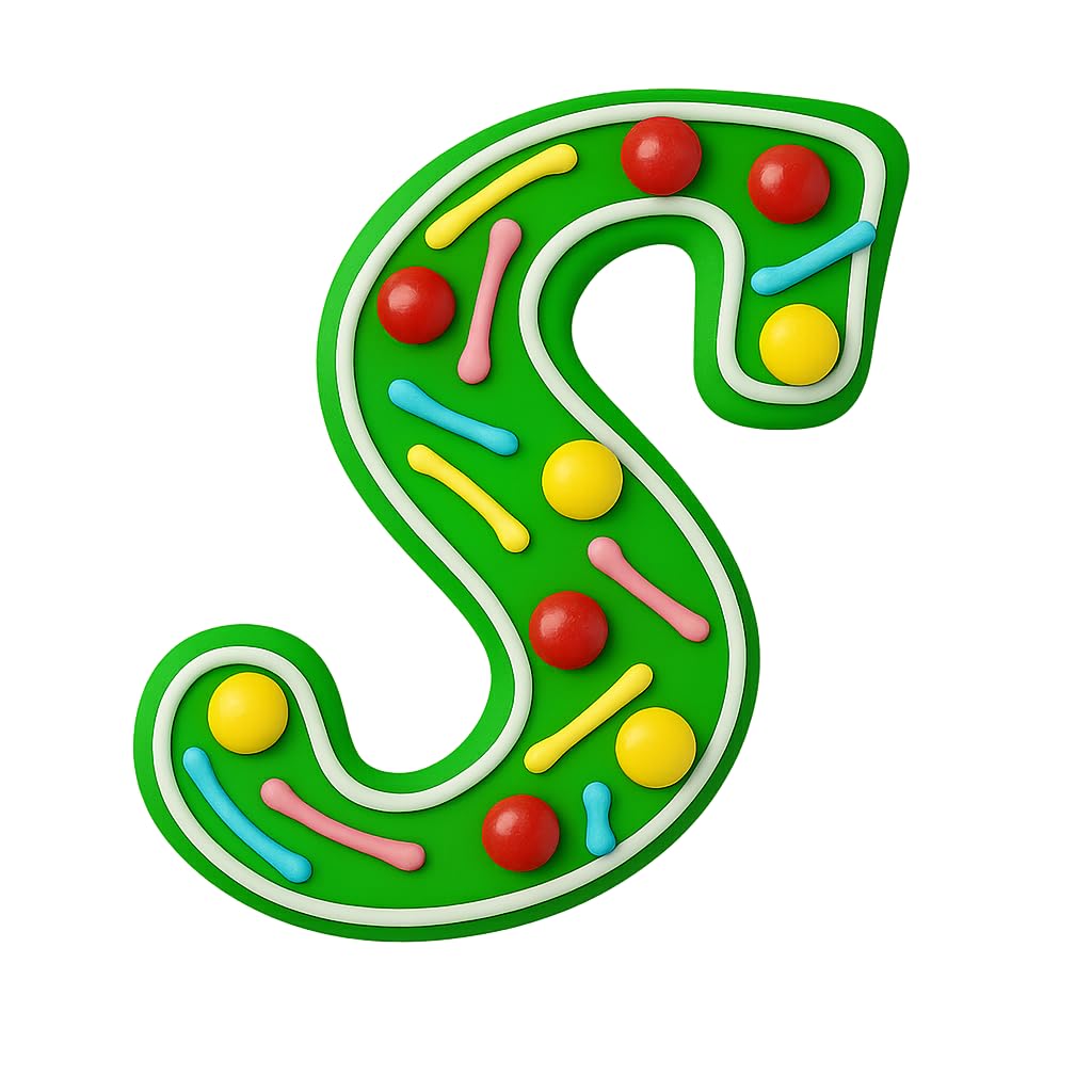 Fancy Cursive Letter Cookie Cutter - 4" Tall Alphabet Baking Mold (Random Color)