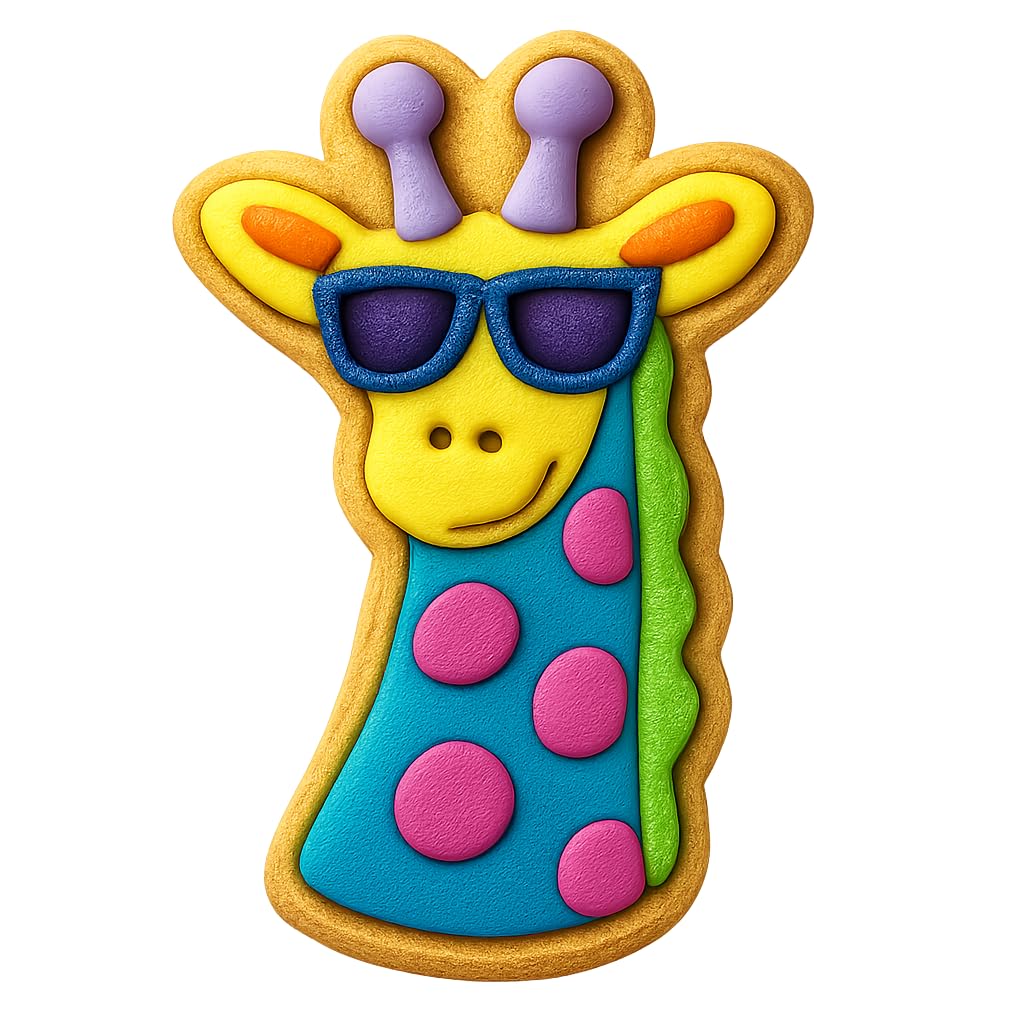 Groovy Giraffe Cookie Cutter 333-2x4" Fun Kitchen Baking Party Tool