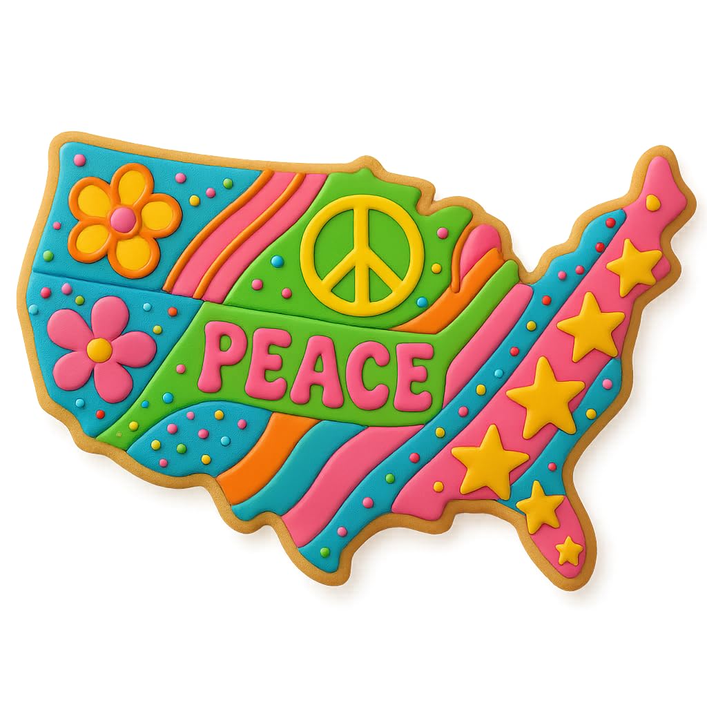 Mighty Gadget Realistic Detailed United States Map Cookie Cutter - Easy Push Design, Ideal for Geography Enthusiasts, Education, and Celebrations (3.25 x 4.75 inches)