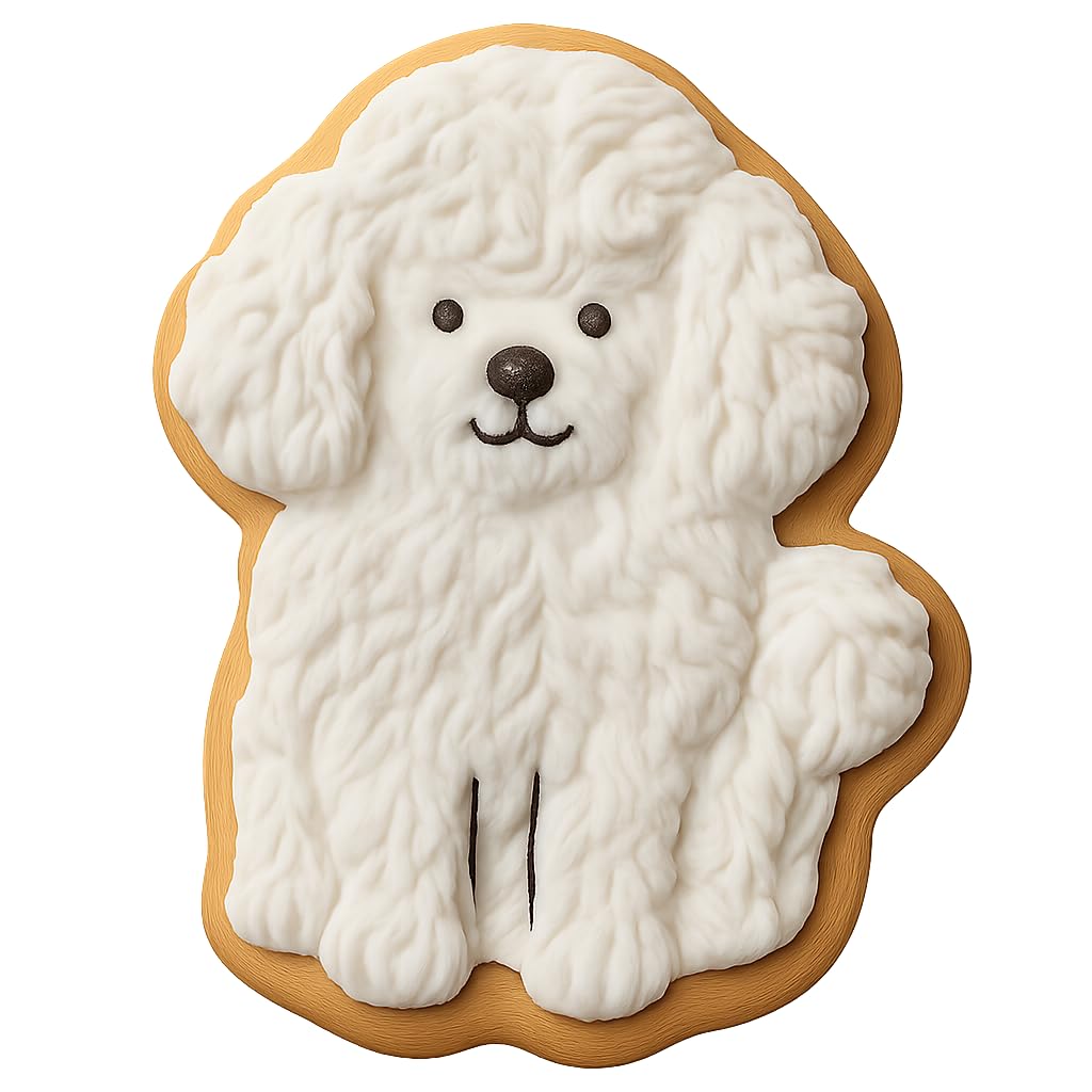 Fluffy Poodle Cookie Cutter 413 Design - 3.2x4" Creative Baking Fun