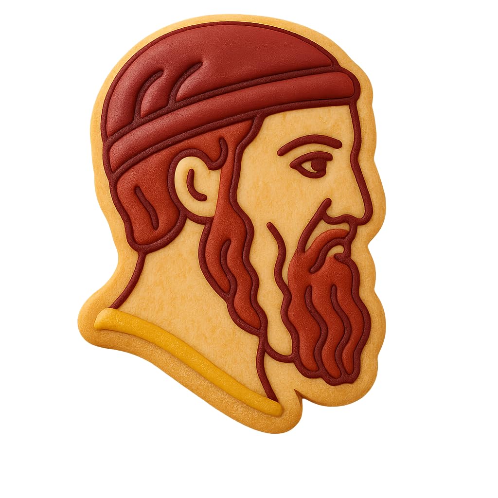 Philosopher's Plato Cookie Cutter - 4x2.95" Creative Home Baking Tool