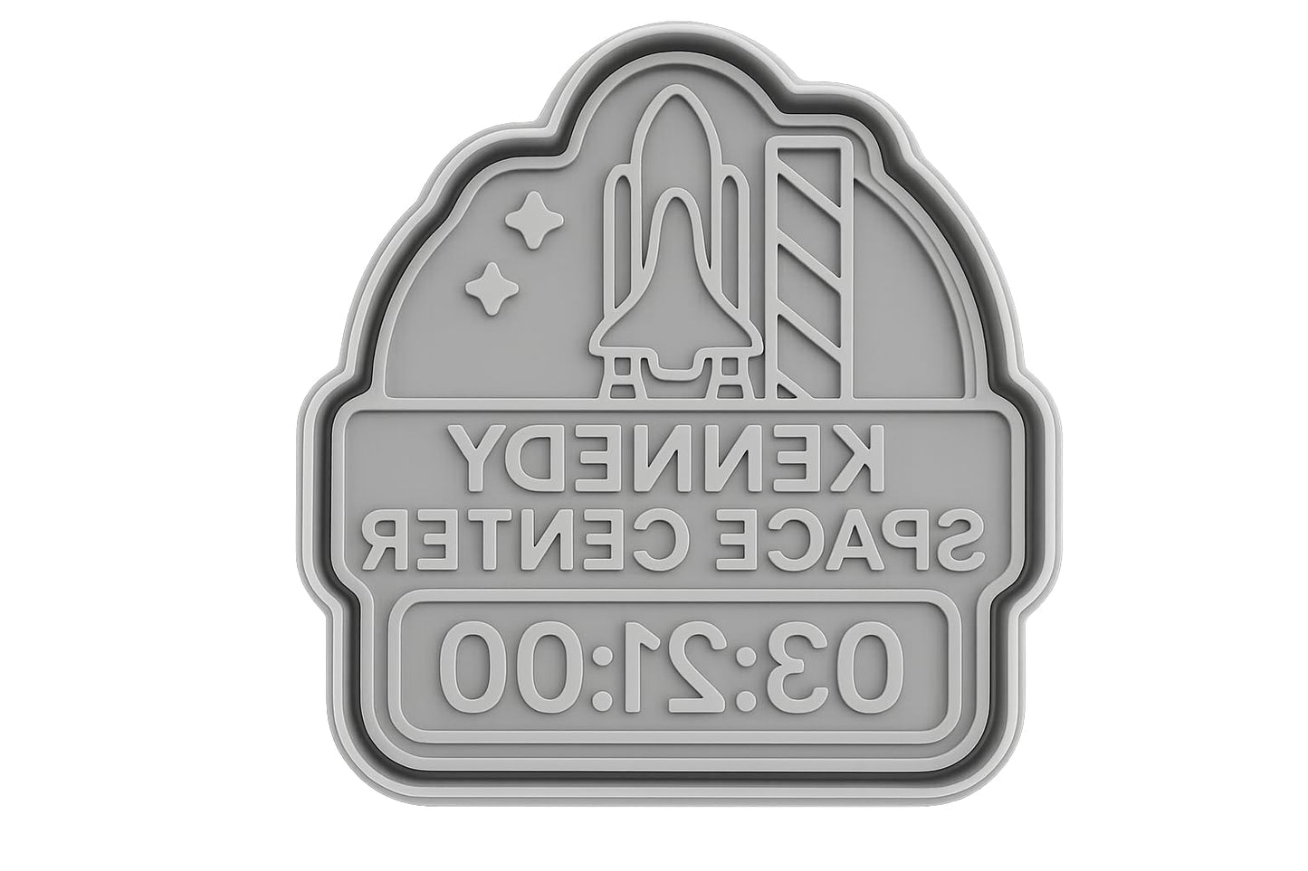 Kennedy Space Center Cookie Cutter - 4x3.5" Fun Baking Tool