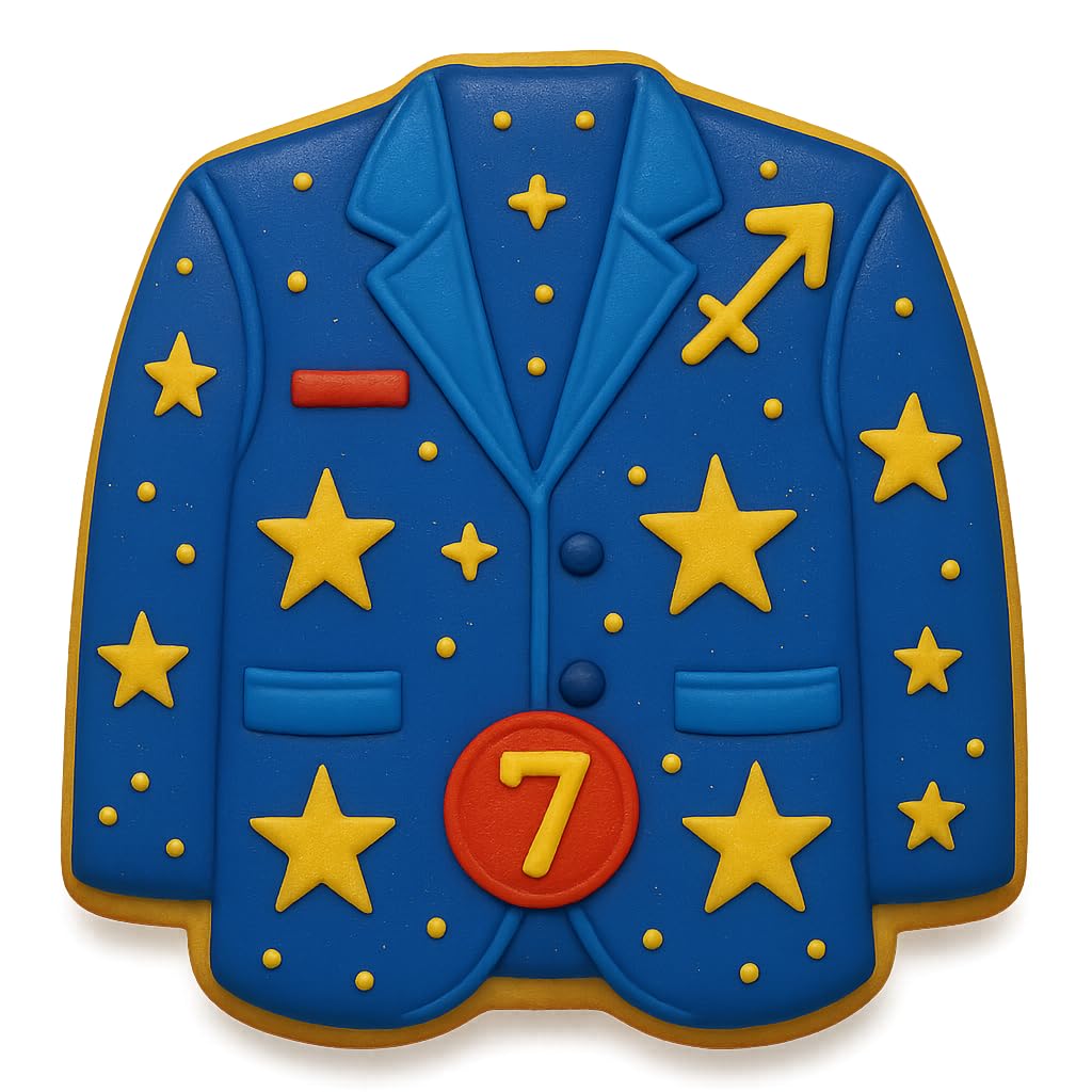 Mighty Gadget Green Jacket Cookie Cutter - 3.75x3.39 Inches, Golf Champion Blazer Baking Mold (Random Color)
