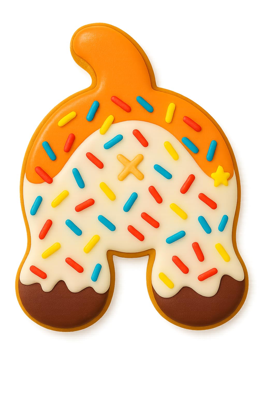 Puppy Dog Butt Hole cookie cutter 3.75x3"