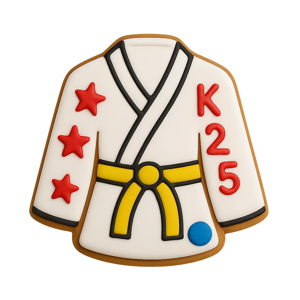 Karate Gi Cookie Cutter, 4.25x3.89", Perfect for Martial Arts-Themed Baking (Random Color)