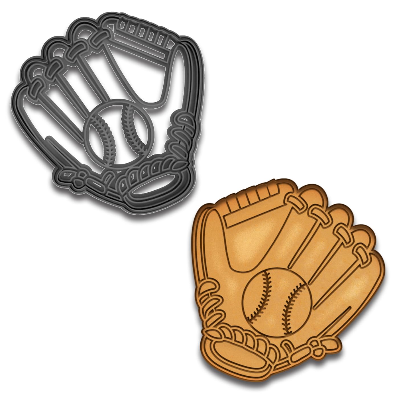 Baseball Glove Cookie Cutter 4x3.79" for Baking Fondant Clay Gifts Kitchen
