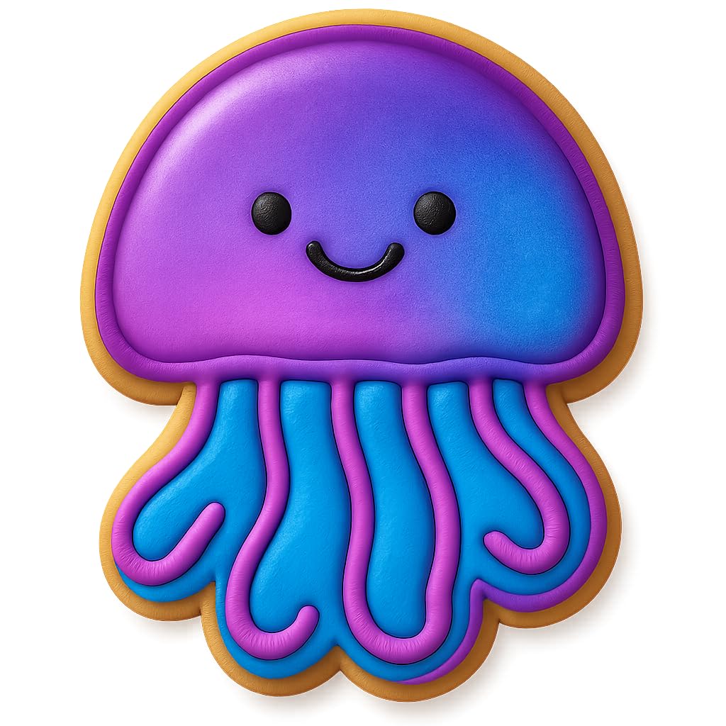 Jolly Jellyfish Cookie Cutter - 4x3.2" Creative Baking Fun Design