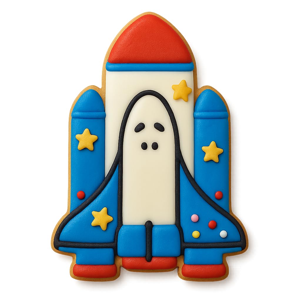 Mighty Gadget Space Shuttle Takeoff Cookie Cutter 4" Tall