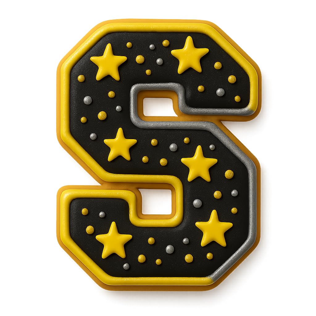 Mighty Gadget 3 inches Varsity Letters Cookie Cutters