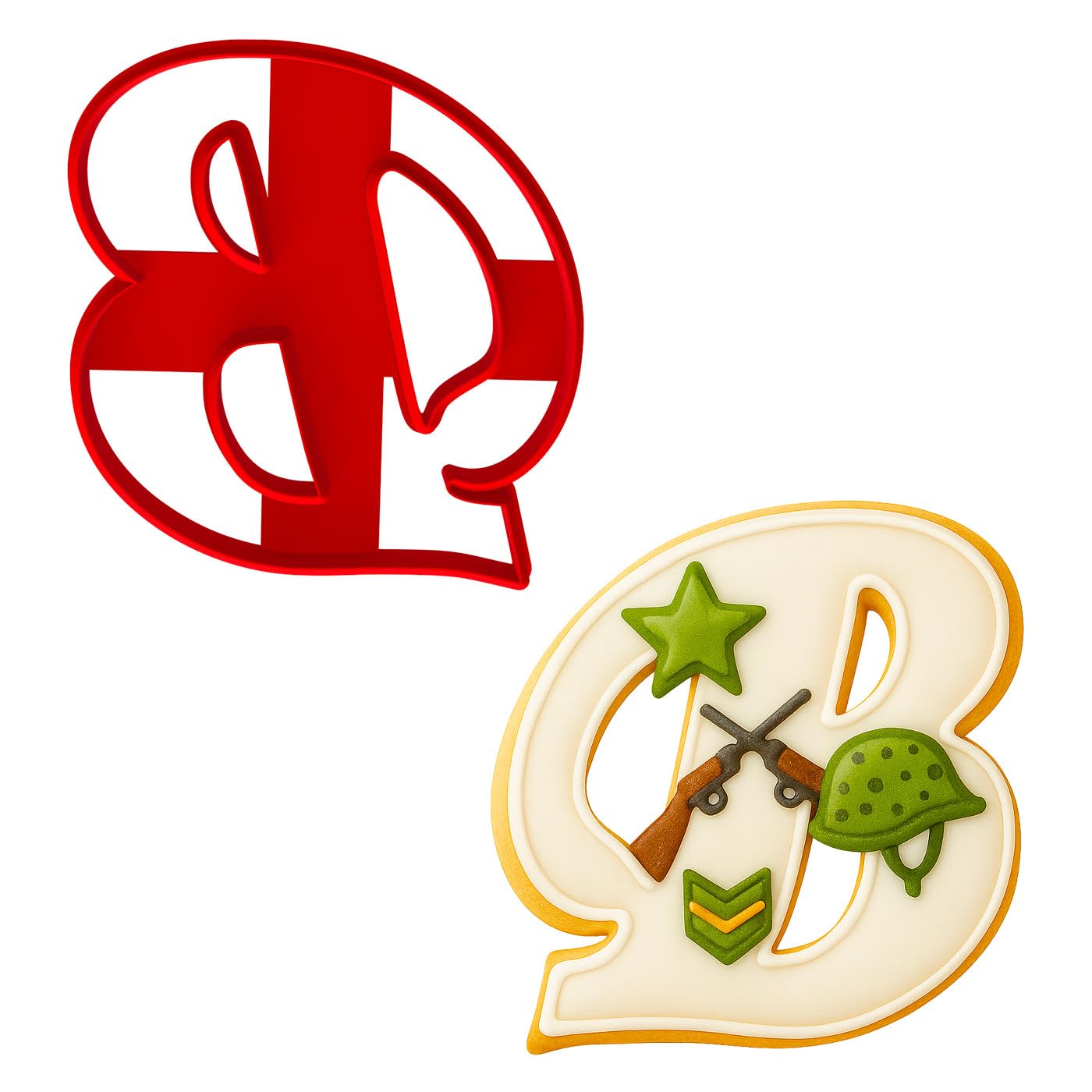 Cursive Letter B Cookie Cutter