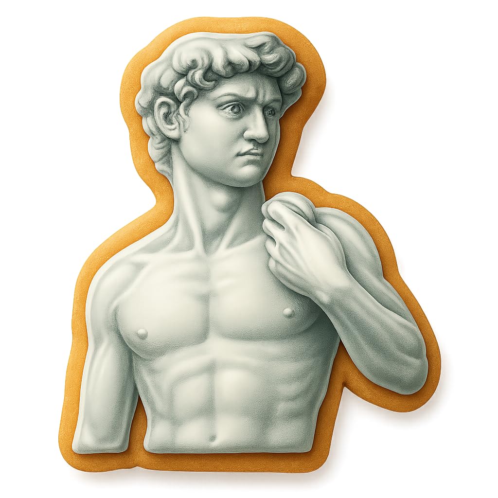 Renaissance Statue Bust Cookie Cutter - 4x3.47" Premium Artistic Baking