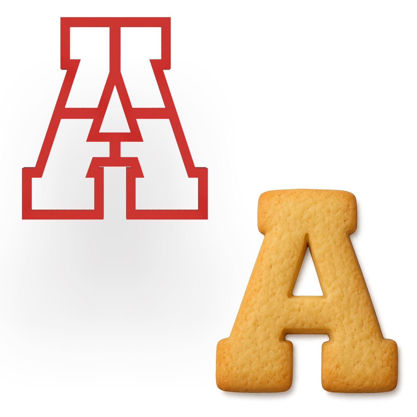 Mighty Gadget 3 inches Varsity Letters Cookie Cutters