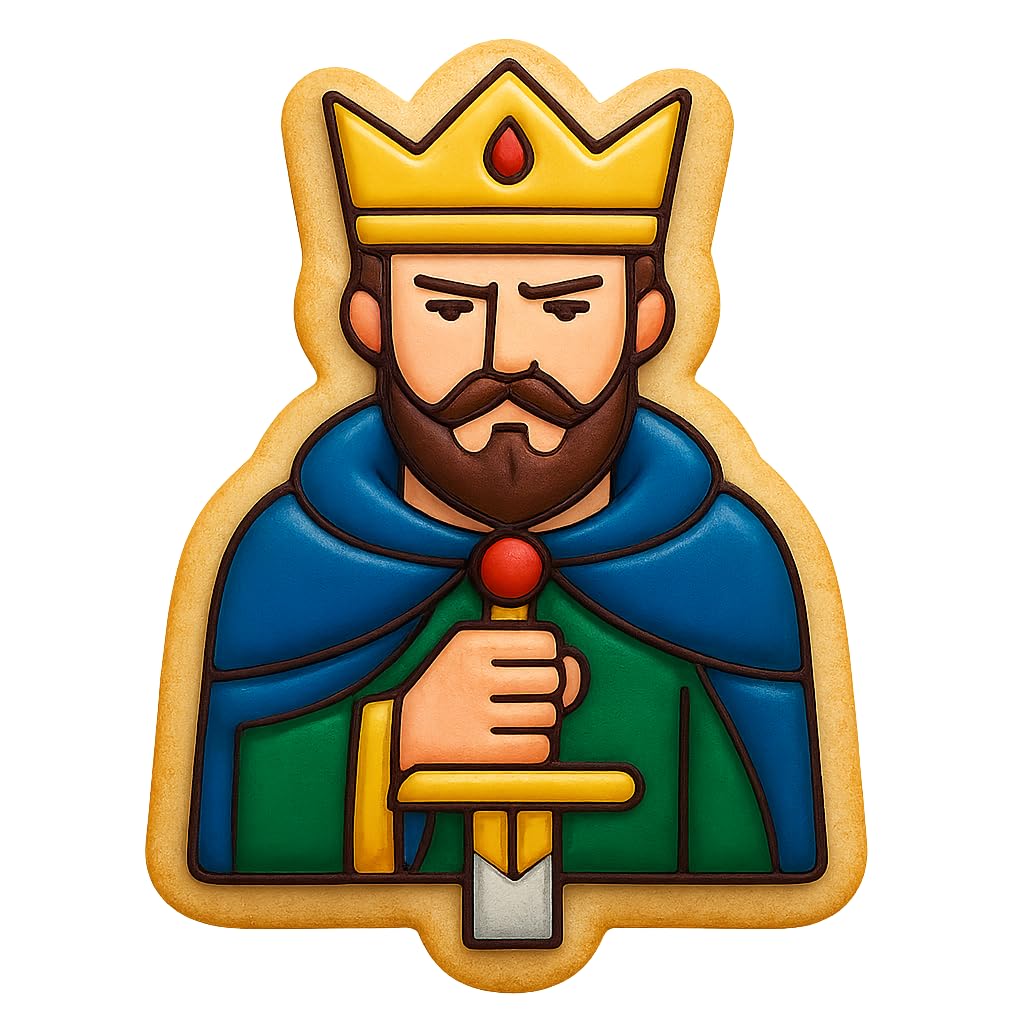 Legendary King Arthur Cookie Cutter - 4x3" Fun Kids Birthday Party Baking