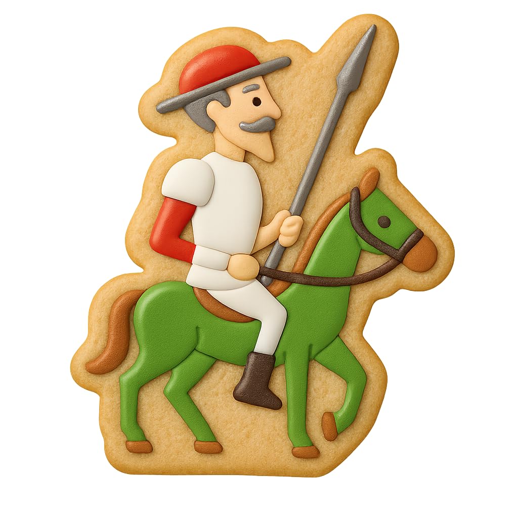 Don Quixote Knight Cookie Cutter - 4x3" Premium Creative Design