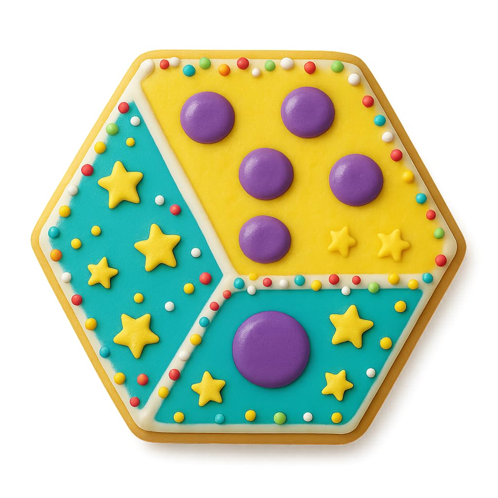 Dice Cookie Cutter - Easy Cut Design, Perfect for Game Night, Parties, and Baking Enthusiasts (4 x 3.5 inches) Random Color