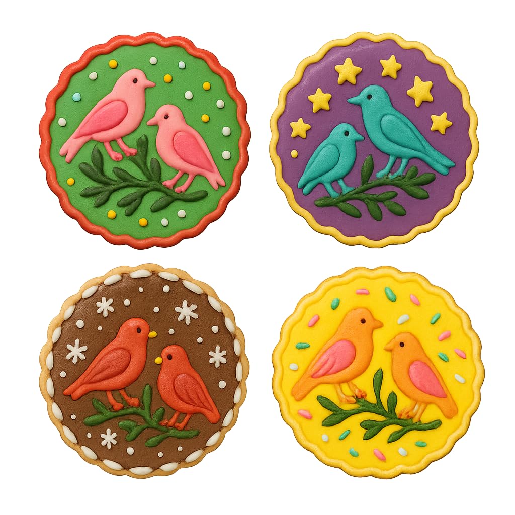 Mighty Gadget Raven and Tree Cookie Cutter & Stamp - 4x4" Intricate Pattern for Nature Enthusiasts (Random Color)
