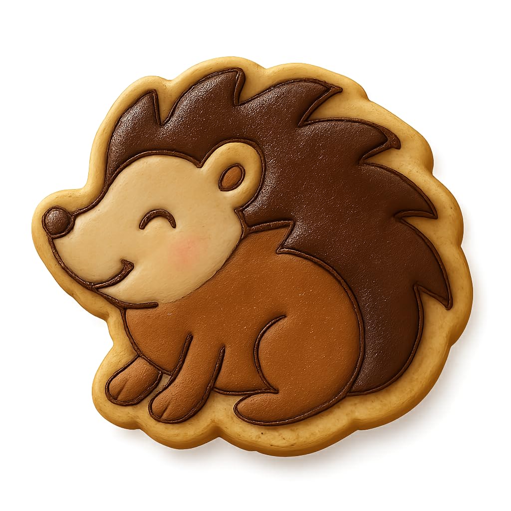 Happy Hedgehog Cookie Cutter 4x4" Premium Baking Party Fun
