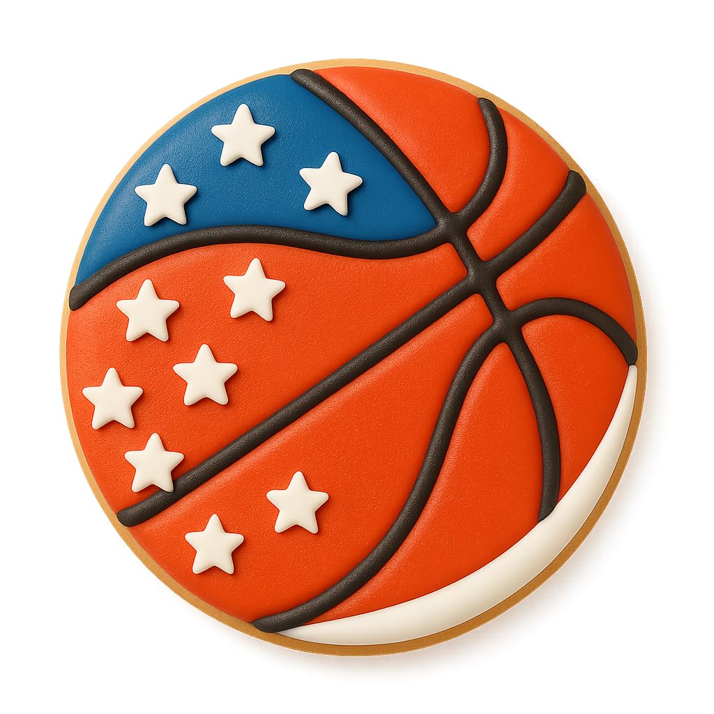 Detailed Basketball Cookie Cutter (2 to 8 inches) - Perfect for Sports-Themed Parties and Crafts
