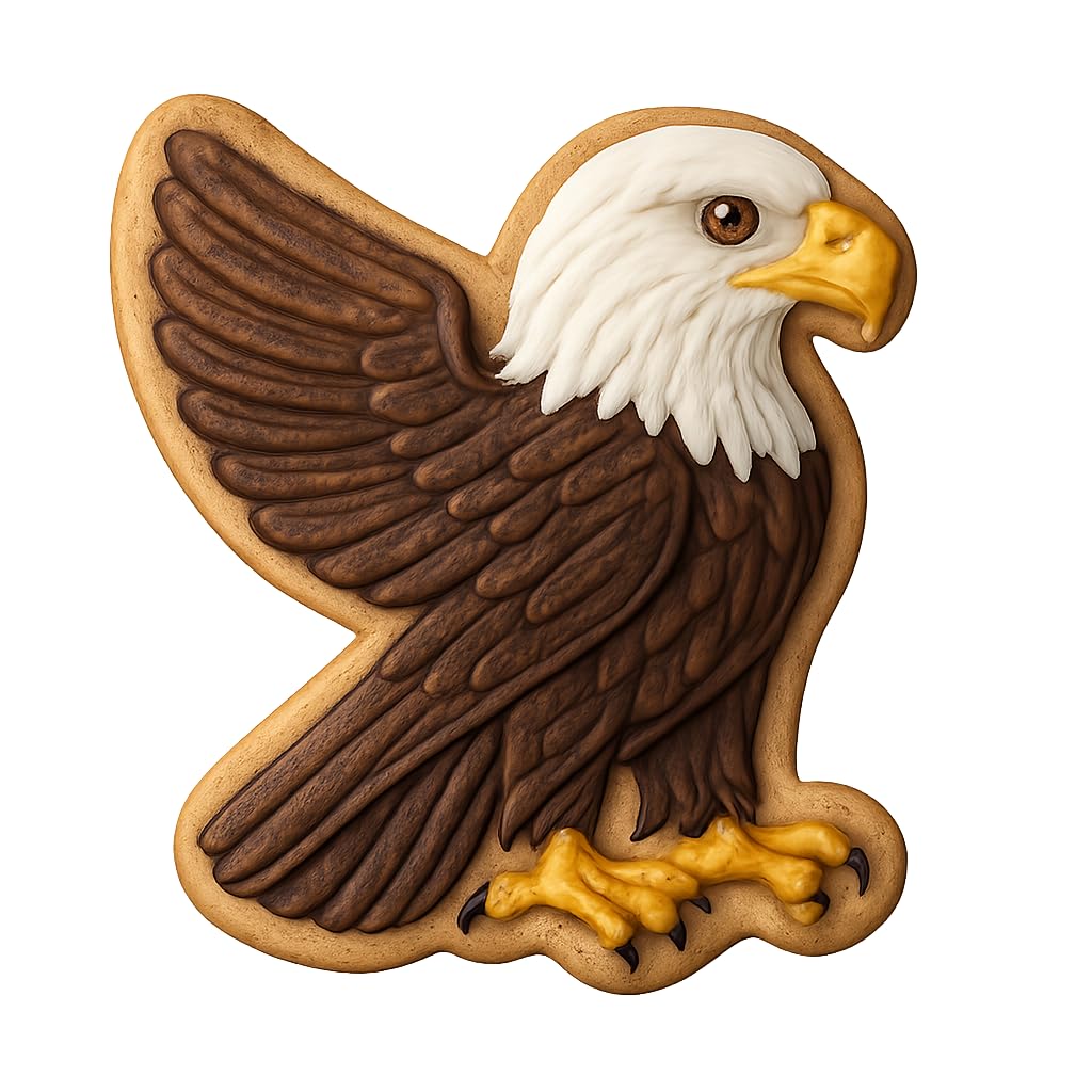Majestic Eagle 412 Cookie Cutter - 4x3.2" Premium Baking Design