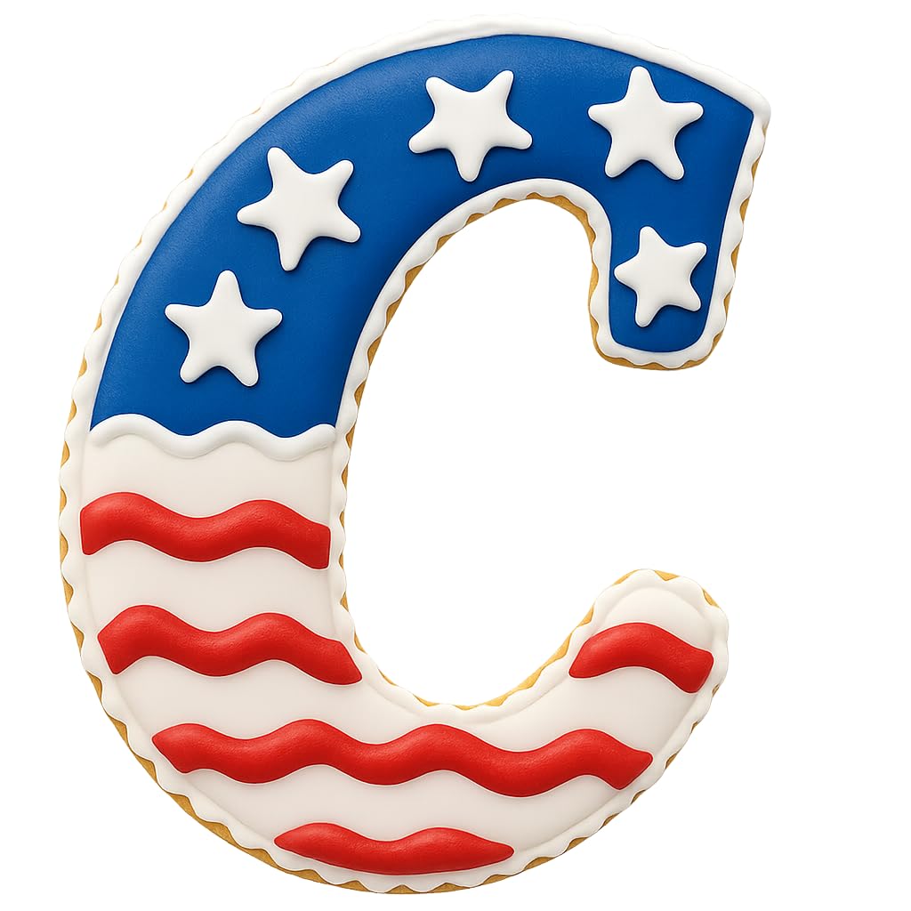 Fancy Cursive Letter Cookie Cutter - 4" Tall Alphabet Baking Mold (Random Color)