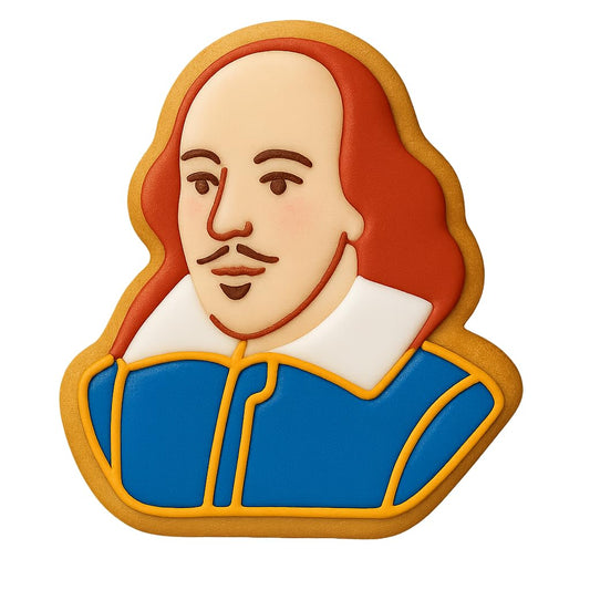 Shakespearean Figure Cookie Cutter - 4x3.5" Professional Fun Design