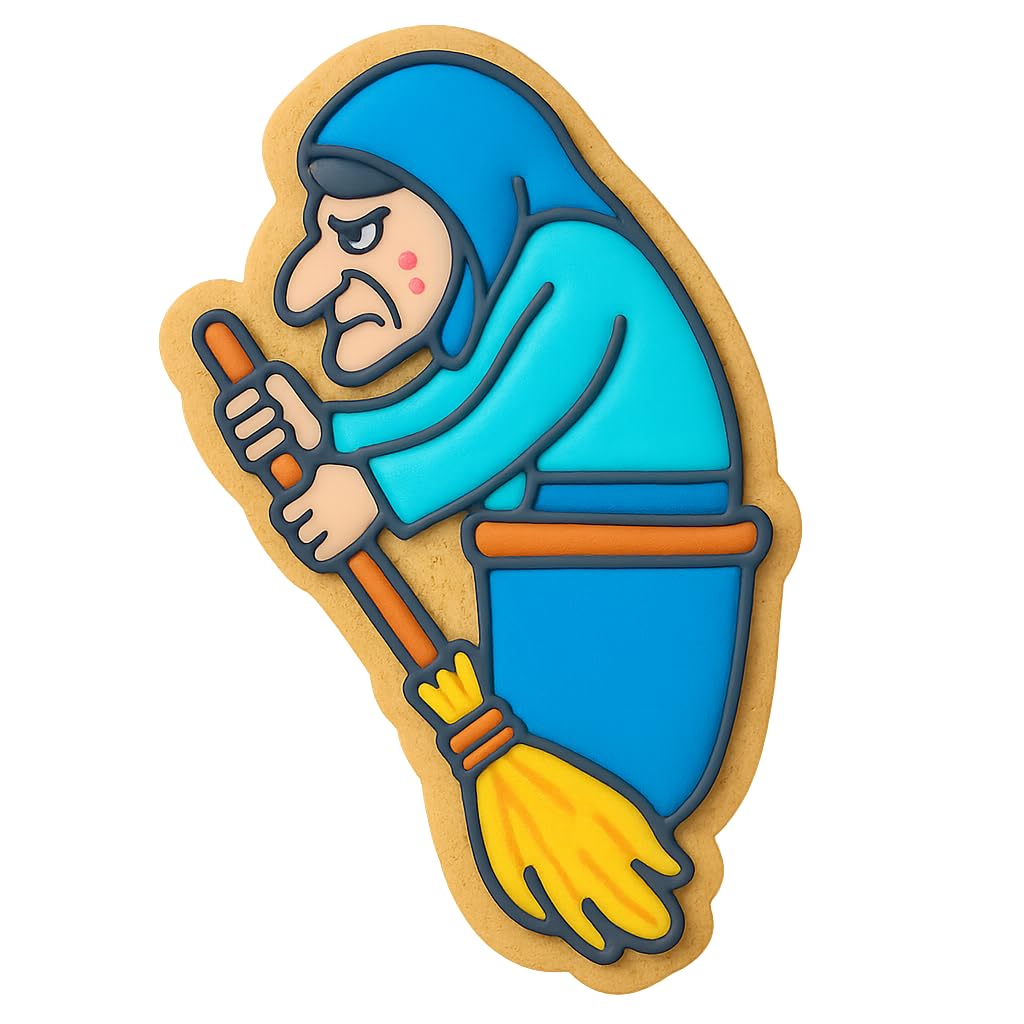 Baba Yaga Witch Cookie Cutter - 4x2.66" Creative Kids Party Design