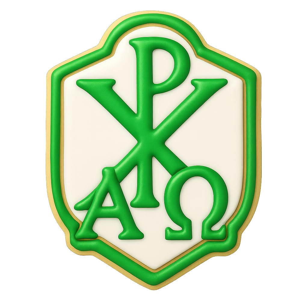 Alpha Omega Chi-Rho Cookie Cutter - 4x3.12" Creative Religious Kitchen Tool