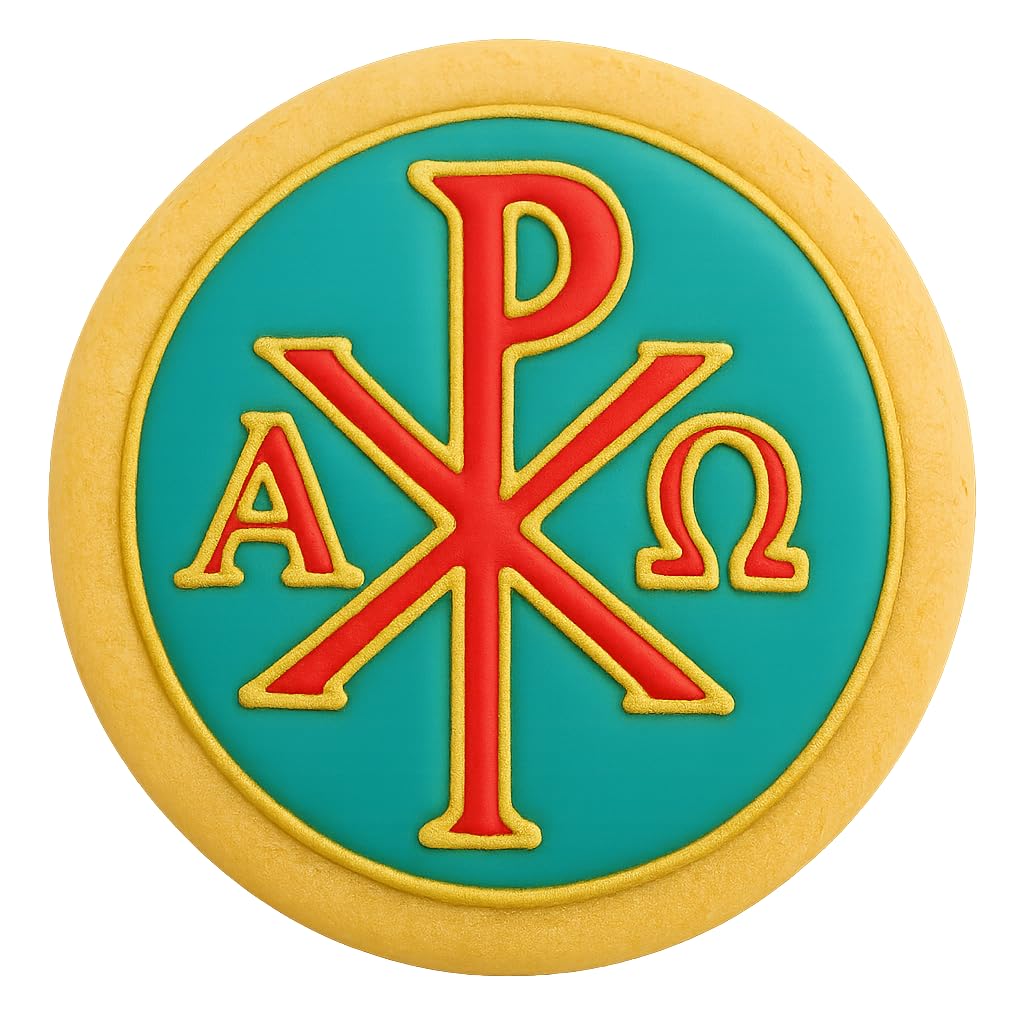 Chi-Rho Symbol Cookie Cutter Style 3 - 4x3.9" Premium Baking Design