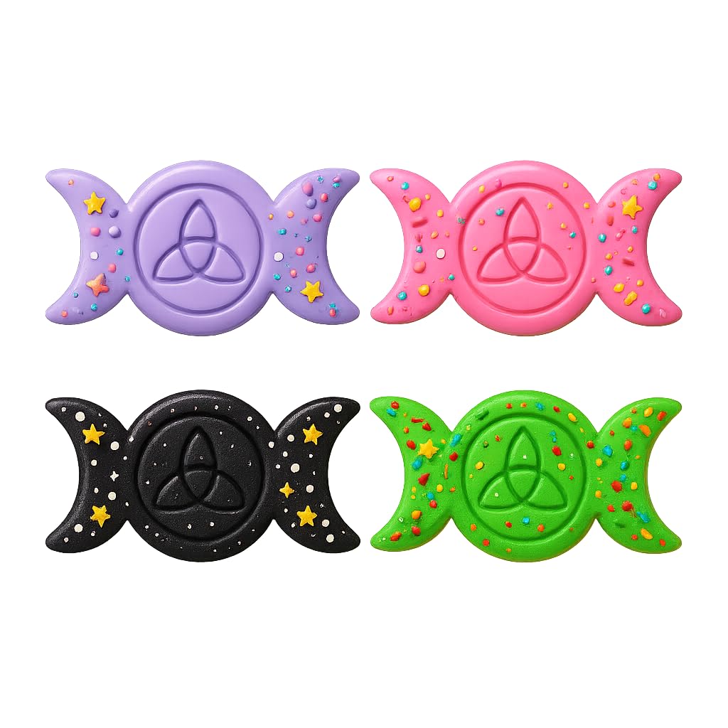 Mighty Gadget Trinity Knot Cookie Cutter & Stamp - 4x2.5" Elegant Design for Celtic Baking (Random Color)