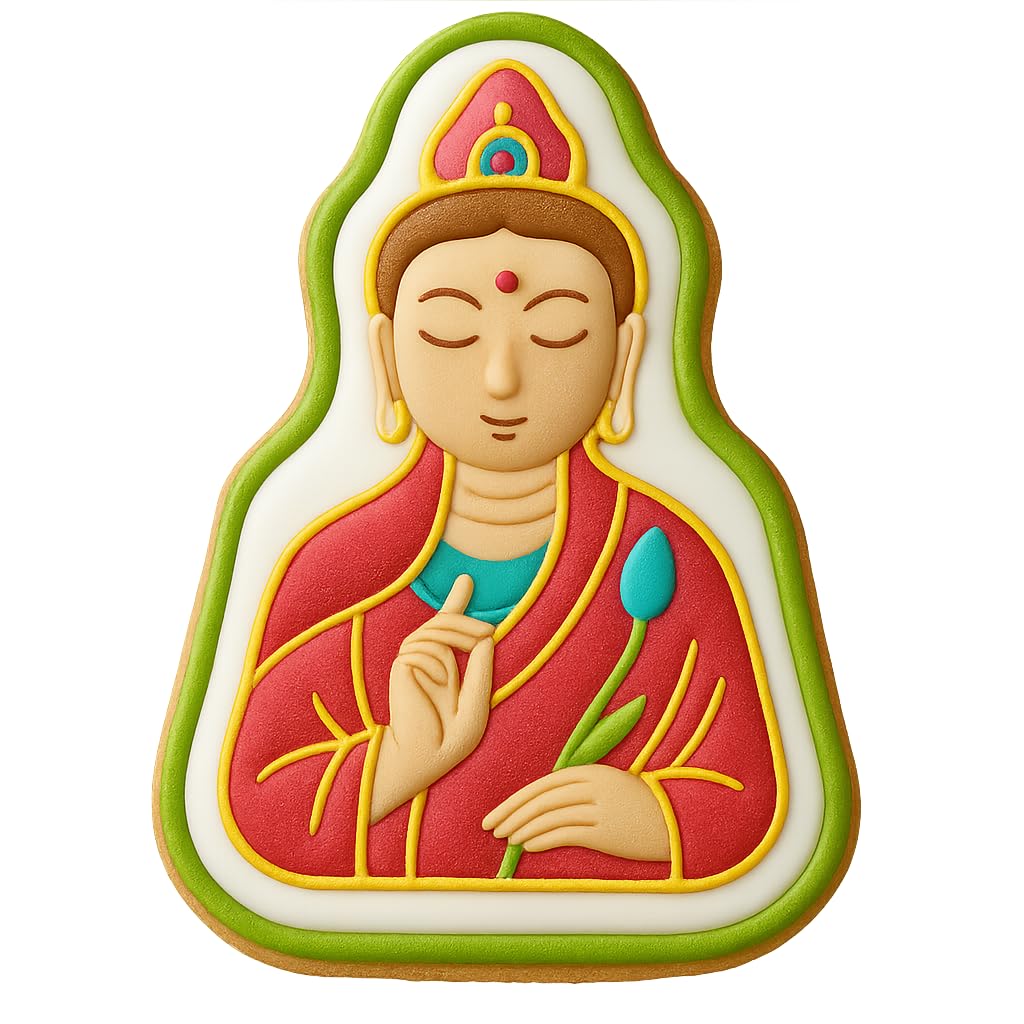 Divine Guan Yin Cookie Cutter - 4x2.8" Quality Home Baking Fun