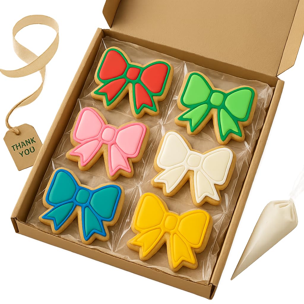 Mighty Gadget Classic Hair Bow Cookie Cutter - 4x3” Pink Ribbon Design