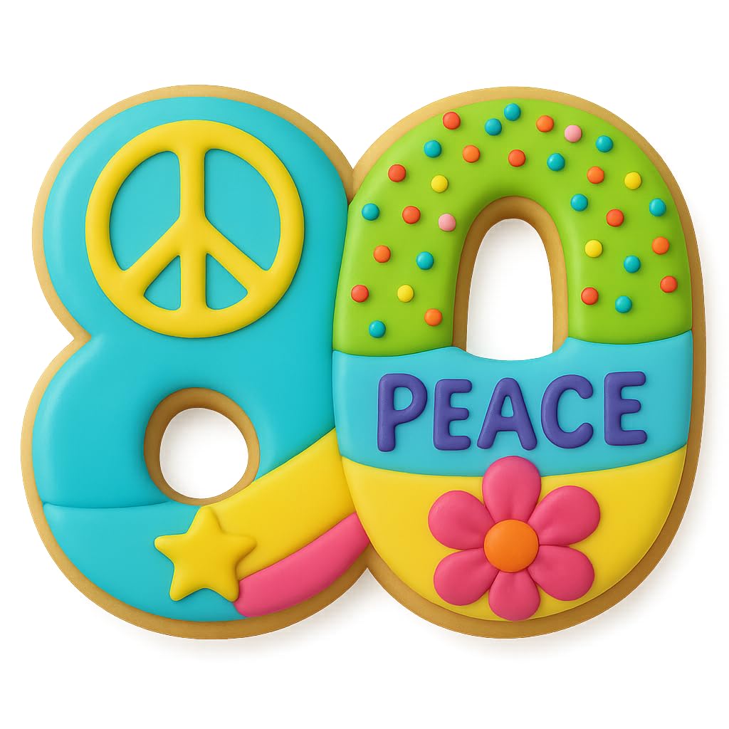 Mighty Gadget Number 80 Cookie Cutter - 3.5x5 Inches, Perfect for 80th Birthdays & Anniversaries (Random Color)