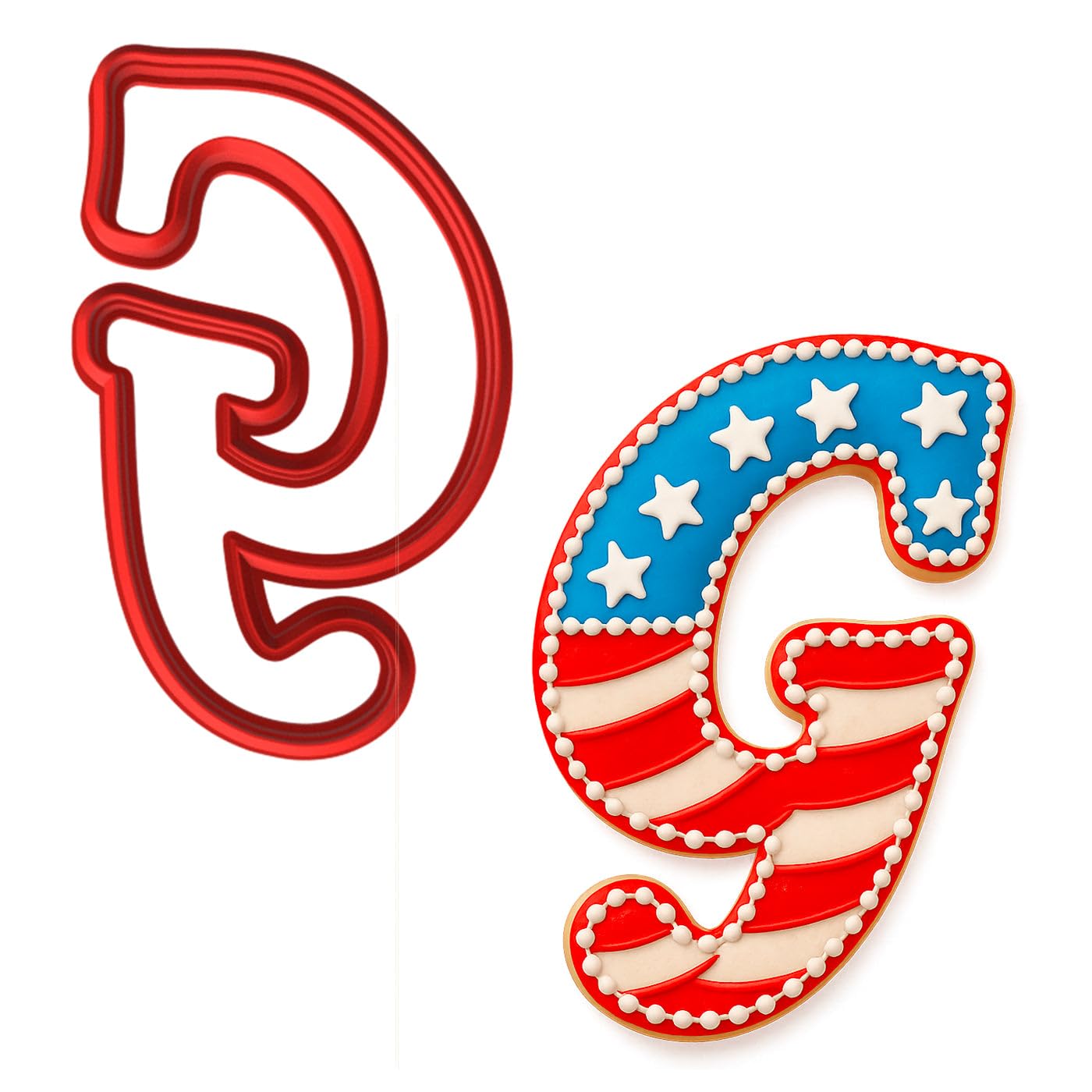 Cursive Letter G Cookie Cutter