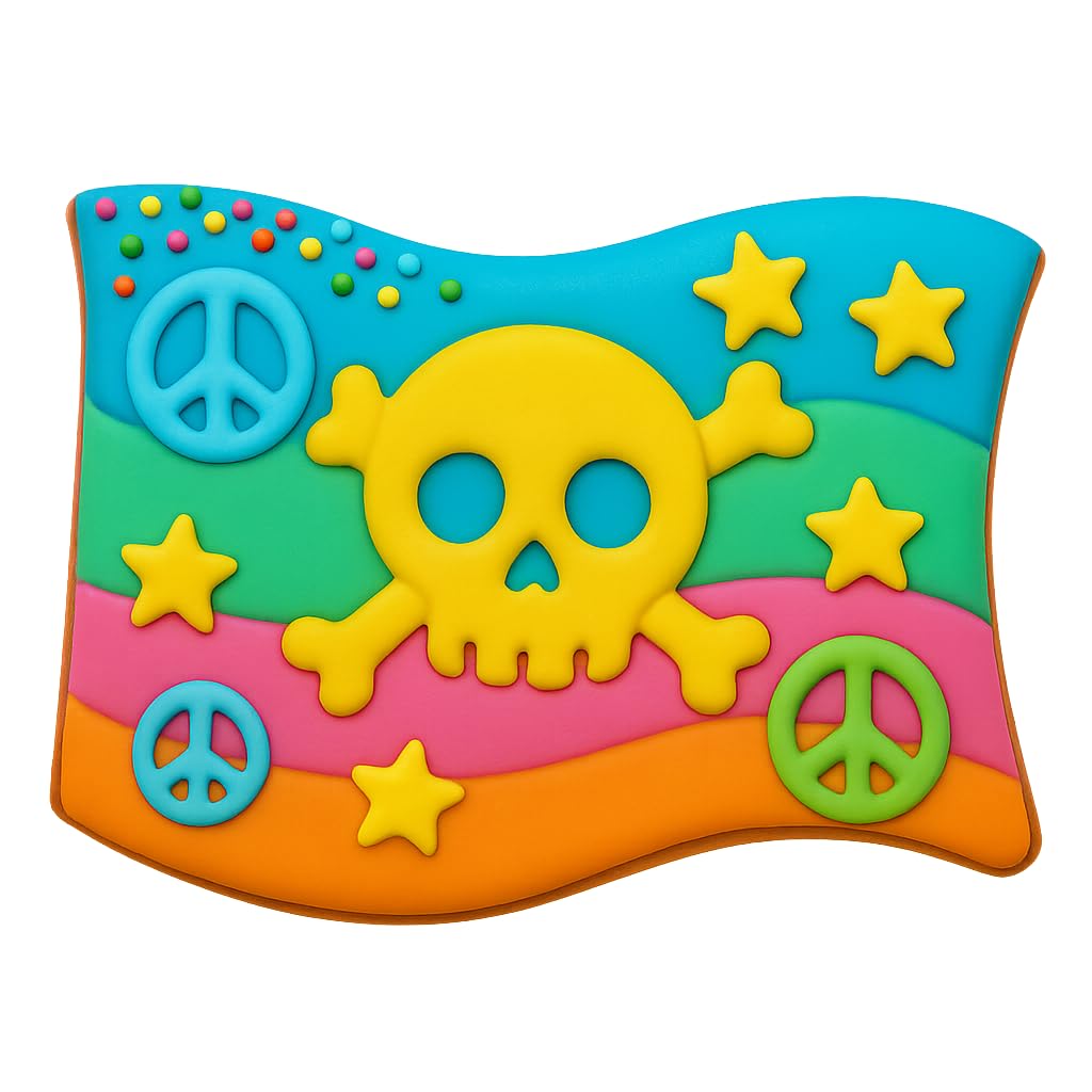 Pirate Flag Cookie Cutter - 4x3.38 Inches, Perfect for Nautical and Pirate-Themed Baking