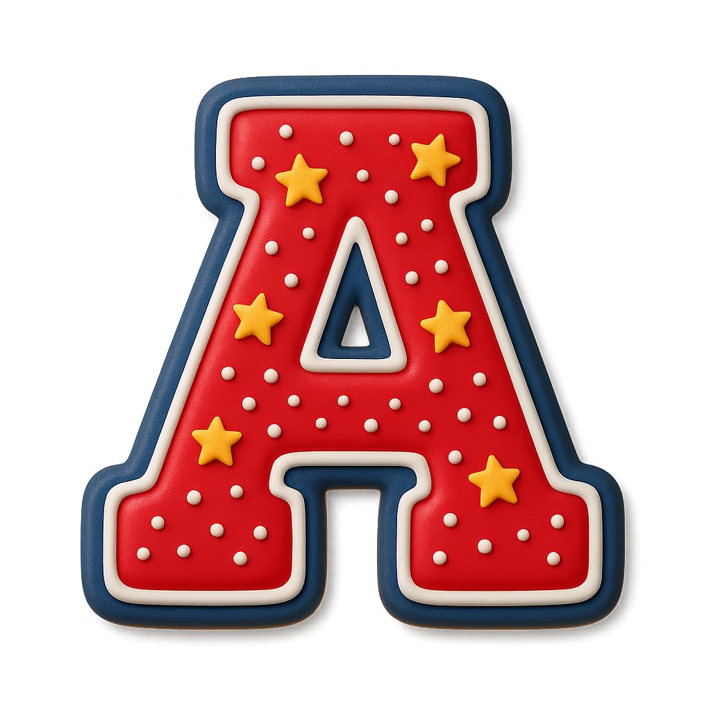 Mighty Gadget 3 inches Varsity Letters Cookie Cutters