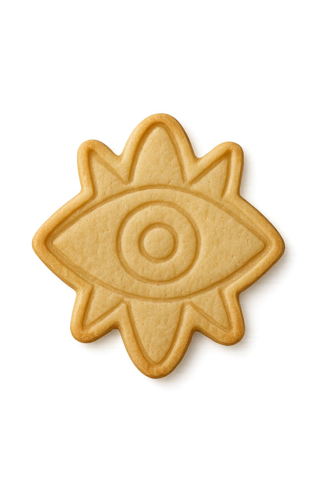 Mighty Gadget Evil Eye Cookie Cutter & Stamp - 4x3.2" Unique Charm for Spiritual Baking (Random Color)
