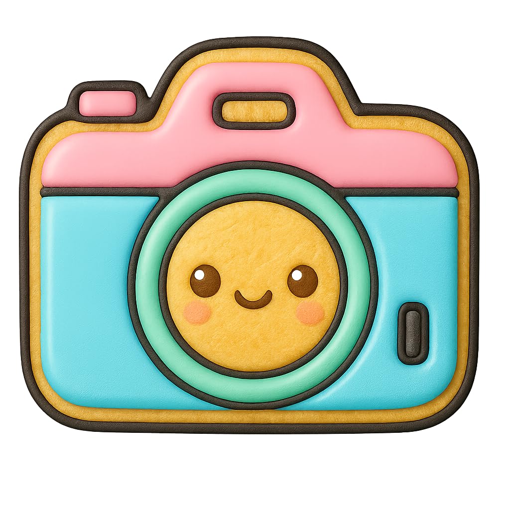Kawaii Camera Cookie Cutter - 4x3.4" Fun Kitchen Baking Design