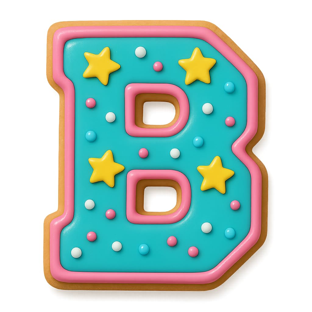 Mighty Gadget 4 inches Varsity Letters Cookie Cutters