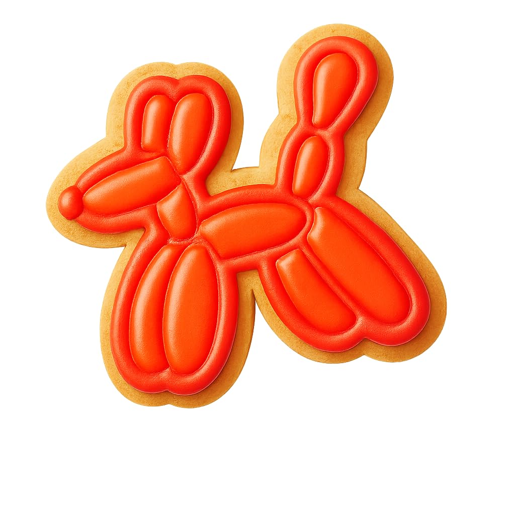 Balloon Dog Cookie Cutter - 4x4" Fun Kids Birthday Party Baking Tool
