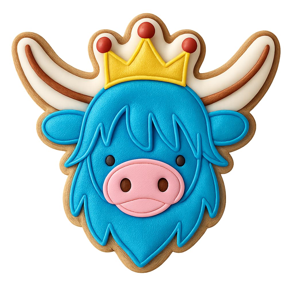 Majestic Highland Cow Cookie Cutter - 4x3.5" Creative Kitchen Fun