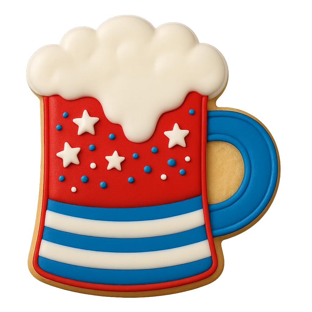 Beer Mug with Foam Cookie Cutter (4x3.5") - Perfect for Beer Lovers, Made in the USA by Mighty Gadget