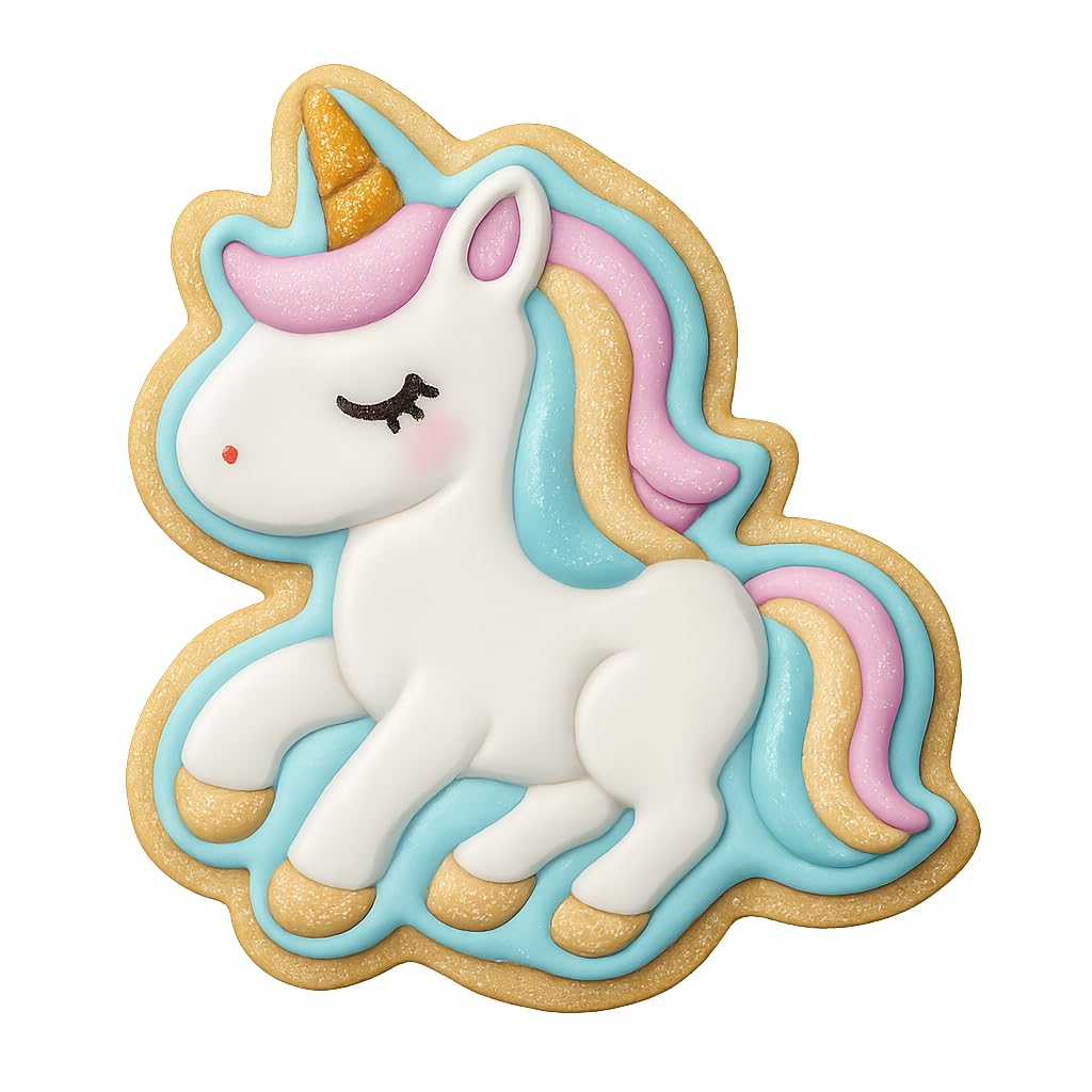 Enchanting Unicorn Cookie Cutter - 4x3.2" Fun Kids Baking Set Delight