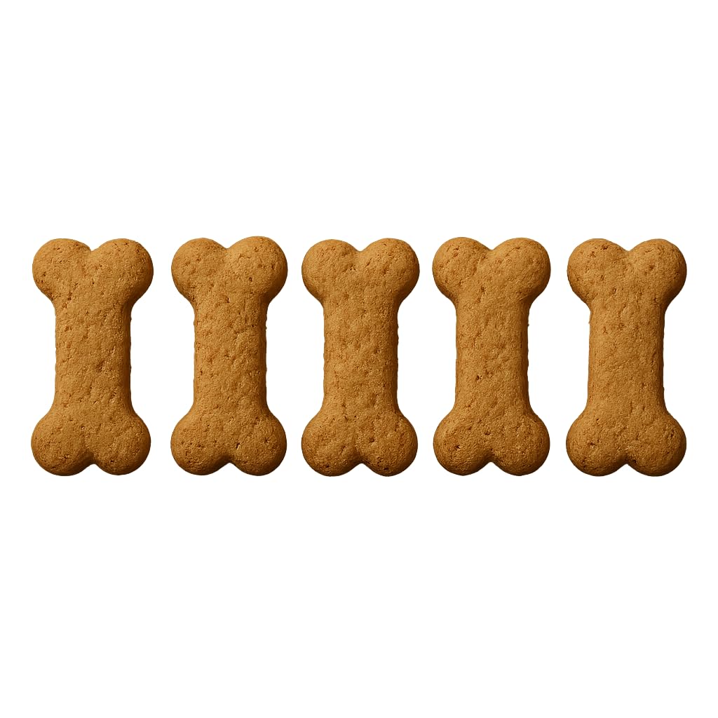 Mini Dog Bone Cookie Cutter Strip – 5 Bones (1" Each) – Perfect for Pet Treats & Baking