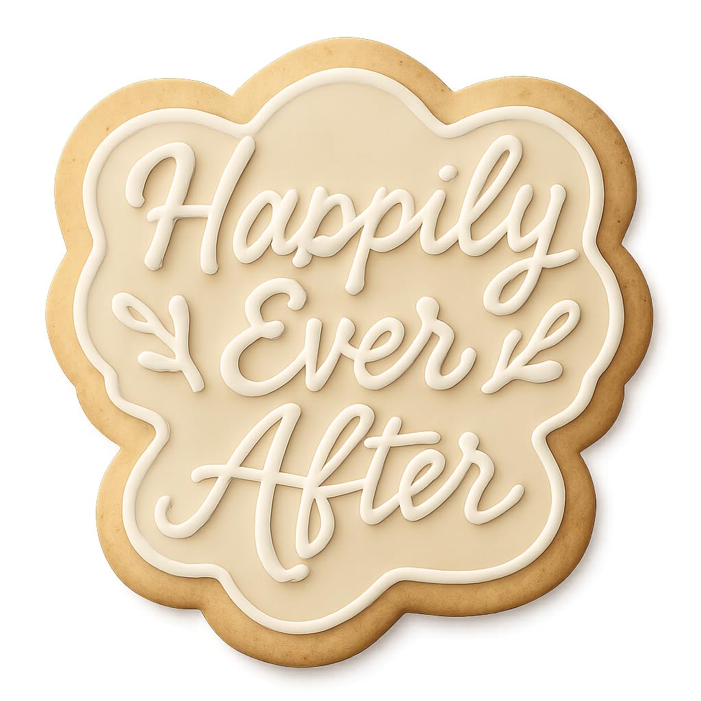 Happily Ever After Cookie Cutter 4x4" Premium Wedding Kitchen Tool